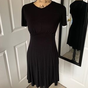 LBD, Soft Short-Sleeved Black Dress